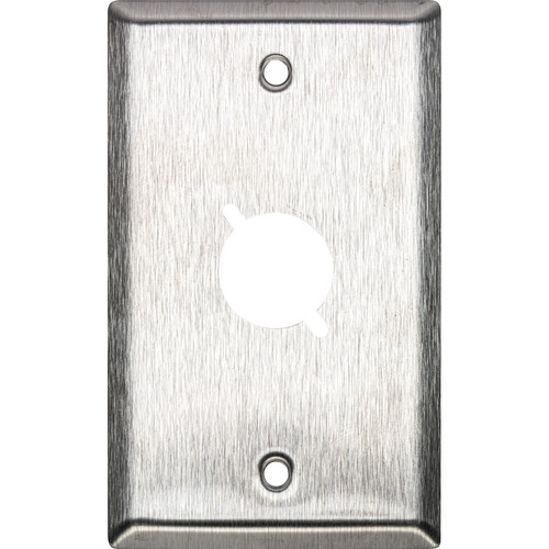 My Custom Shop 1-Gang 1-Punch Stainless Steel Wall Plate