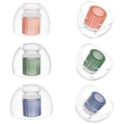 Myna Silicone IEM Eartips (Small, 3 Pairs)
