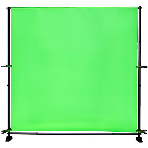 Pro Cyc GS80 Portable Vinyl Background with Stand (Chroma Green, 80 x 80")