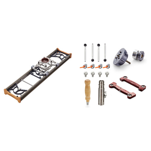 MYT Works Large Glide Camera Slider with Accessory Support Kit (5' Rail, 100mm Bowl)