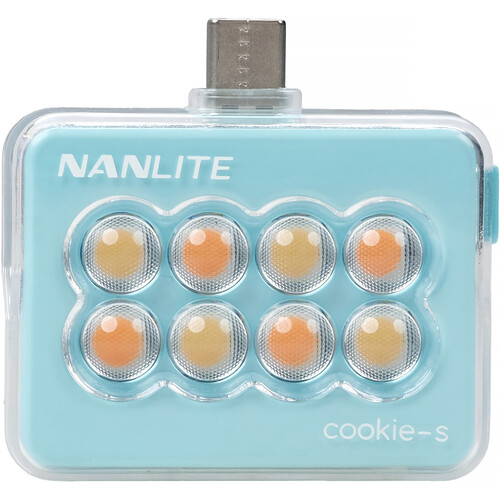 Nanlite cookie USB-C Mini Square LED (Cyan Blue)