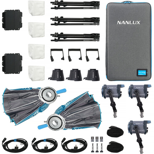 Nanlux Evoke 150C RGB LED Spotlight (3-Light Kit)