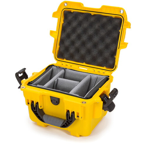 Nanuk 908 Hard Case with Padded Divider Insert (Yellow, 8.8L)