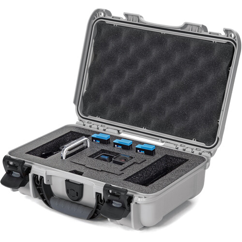 Nanuk 909 Waterproof Hard Case with Foam Inserts for Select GoPro HERO Cameras (Silver)