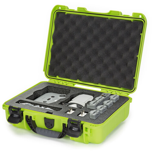 Nanuk 910 Case with Custom Foam for DJI Mini 2 Fly More Combo (Lime)