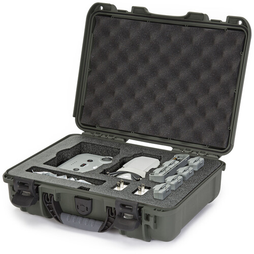 Nanuk 910 Case with Custom Foam for DJI Mini 2 Fly More Combo (Olive)