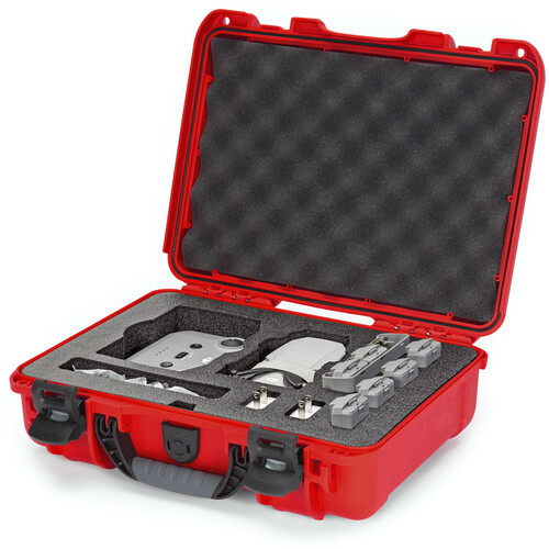 Nanuk 910 Case with Custom Foam for DJI Mini 2 Fly More Combo (Red)