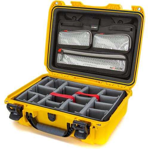 Nanuk 925 Hard Case with Pro Photo Kit (Yellow, 21L)