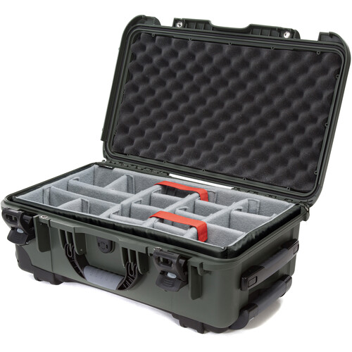 Nanuk 935 Wheeled Hard Case with Padded Dividers (Olive, 28.5L)