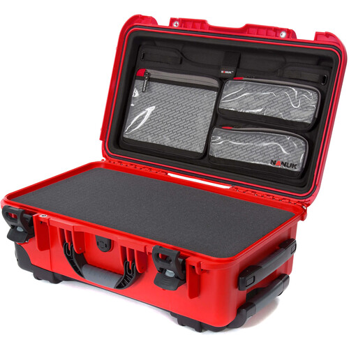 Nanuk 935 Wheeled Hard Case with Foam Insert & Lid Organizer (Red, 28.5L)