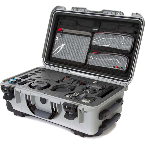 Nanuk 935 DSLR Camera Case with Foam Insert & Lid Organizer (Silver, 28.5L)