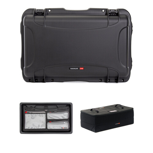 Nanuk 938 Wheeled Hard Case with Lid Organizer and Large N-Cubik Insert