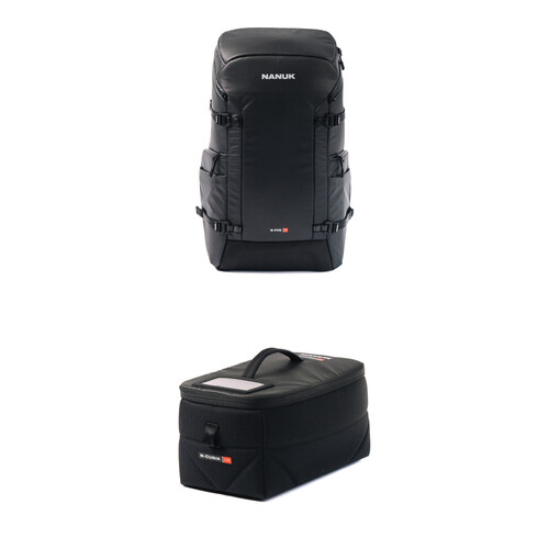 Nanuk N-PVD 35L Backpack for Photo, Video, Drone, with N-Cubik 13S ICU Organizer Kit (Black)