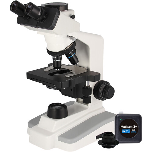 National Optical DC30-169-SP Trinocular Compound Microscope with MOTICAM 3+ Camera
