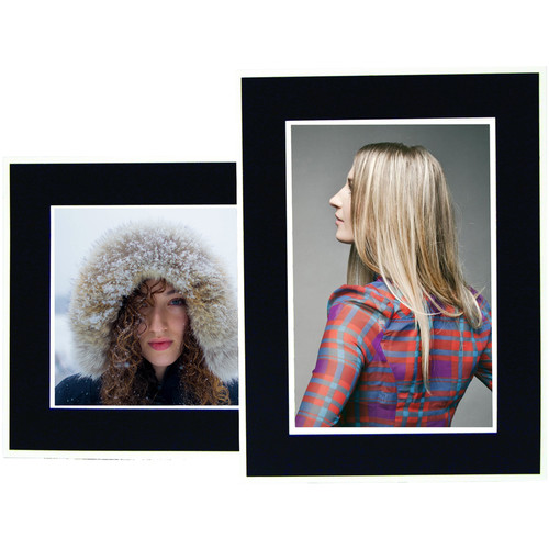 National Photo Folders Black Panel Display Easel (5 x 7", 25-Pack)