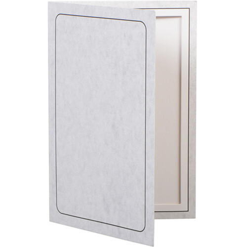 National Photo Folders Gray Panel Display Easel (4 x 6", 25-Pack)