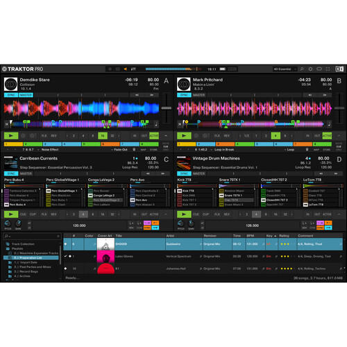 Native Instruments TRAKTOR PRO 3 Professional 4-Deck DJ Software (Download)