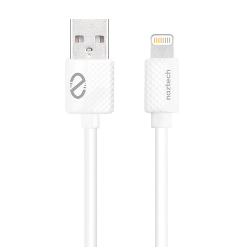 Naztech MFi Lightning Charge & Sync USB Type-A Cable (6', White)