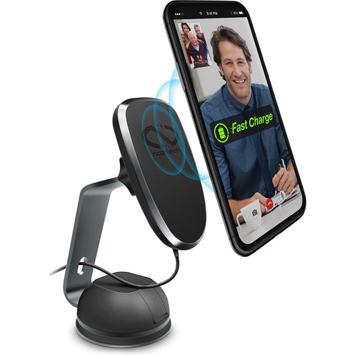 Naztech MagBuddy Wireless Charger Desk Mount (Black)