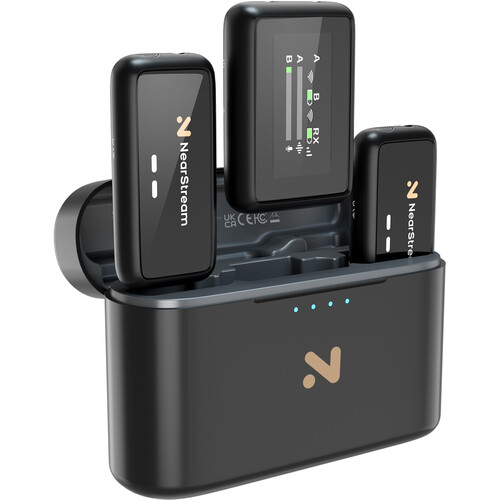 NearStream AWM20T 2-Person Wireless Microphone System for Cameras and Mobile Devices (2.4 GHz)