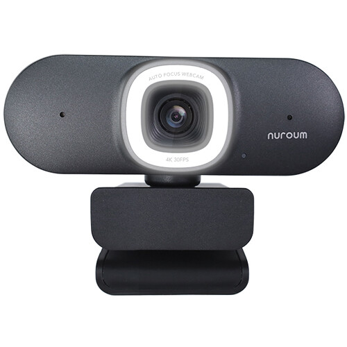 Nuroum V32AFL 4K UHD Webcam with HDR and Ring Light