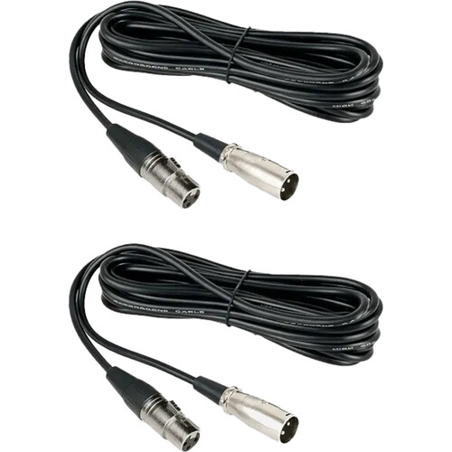 NearStream Balanced XLR Male to Female Microphone Cable (6', 2-Pack)