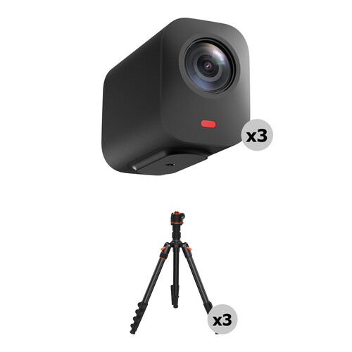 NearStream VM33 2K Wireless Streaming Camera and Tripod Kit (3-Pack)
