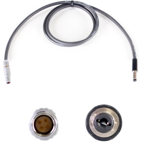 Nebtek RED 4-Pin LEMO Male to 2.5mm DC Barrel Decimator Power Cable (24")