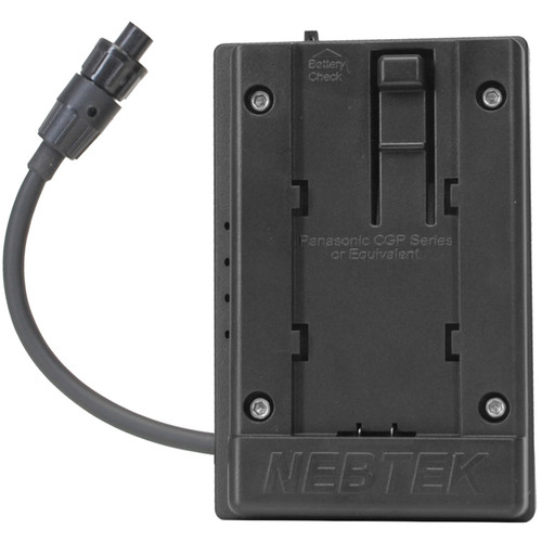 Nebtek 12V DV Battery Adapter with Panasonic Faceplate for AJA Mini Converter