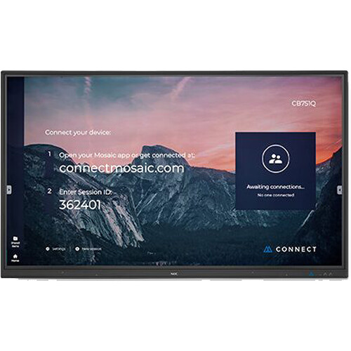 NEC MultiSync CB Series 65" Class 4K UHD Collaborative Touchscreen Display