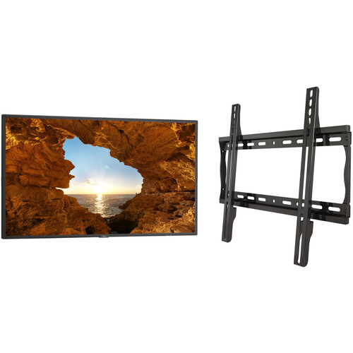 NEC V484 48" Class Full HD Commercial LED Display & Flat Wall Mount Kit