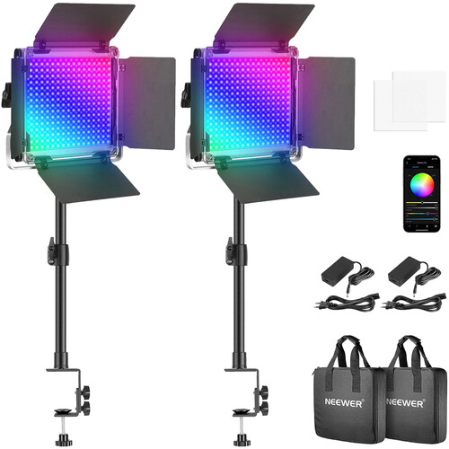 Neewer 660 PRO RGB LED Video 2-Light Kit