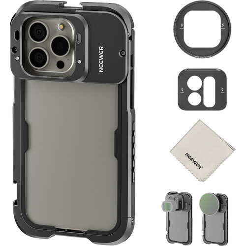 Neewer PA024 Video Cage for iPhone 15 Pro Max 66604277 B&H Photo