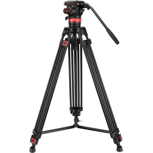 Neewer TP75 74" Pro Video Aluminum Tripod with Fluid Head