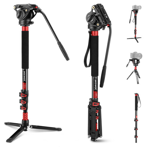 Neewer TP71 71.6" Pro Camera Monopod with Fluid Head