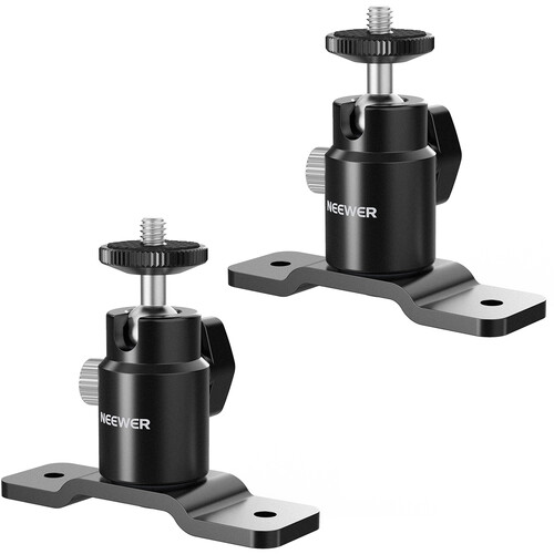 Neewer 2XTS008 T-Type Wall Ceiling Mount 5/8" Stud with Detachable Ball Head (2-Pack)