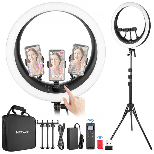 Neewer RP19H Ring Light Kit with Stand (19")