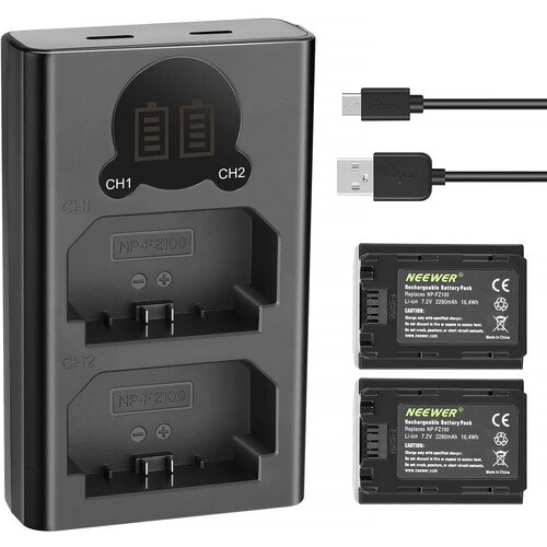 Neewer NP-FZ100 Dual Battery and Dual Charger Kit