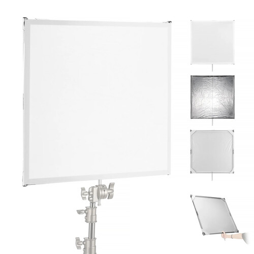 Neewer SF7575F 3-In-1 Sun Scrim and Diffuser Set (30 x 30")
