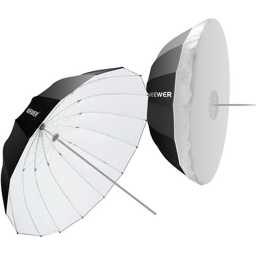 Neewer NS1U Parabolic Reflective Umbrella with Diffuser (51, Black/White)