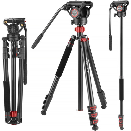Neewer TP72A Fluid Head Video Tripod & Monopod System