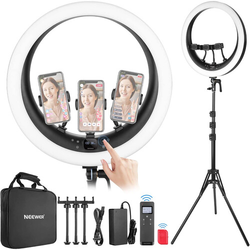 Neewer RP19H Bi-Color LED Ring Light Kit (19")