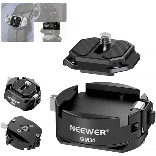 Neewer GM34 Camera Quick Release Plate Kit