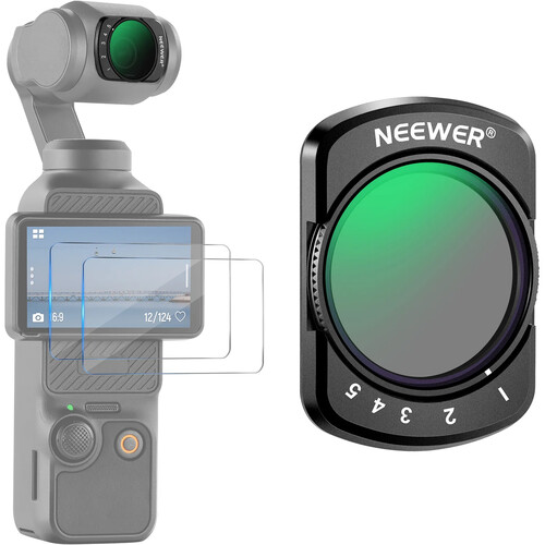 Neewer Magnetic Variable ND2-ND32 Filter for DJI Osmo Pocket 3 (1 to 5 Stops)