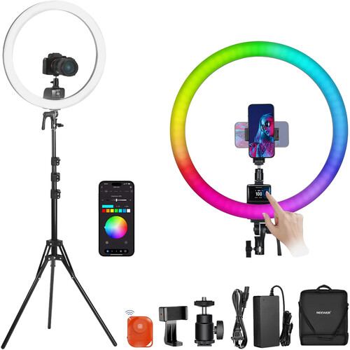 Neewer SRP18C RGB LED Ring Light Kit (18")
