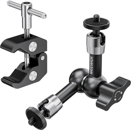Neewer ST25 Adjustable Magic Arm and Crab-Style Clamp Kit (5.9")