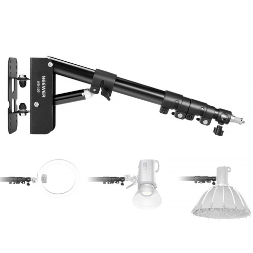 Neewer WB-100 Triangle Wall Mounting Boom Arm (Black)