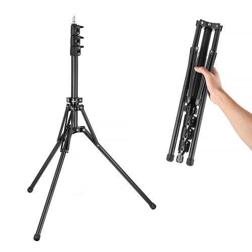 Neewer ST178B Photography Light Stand with Reversible Legs (5.8')