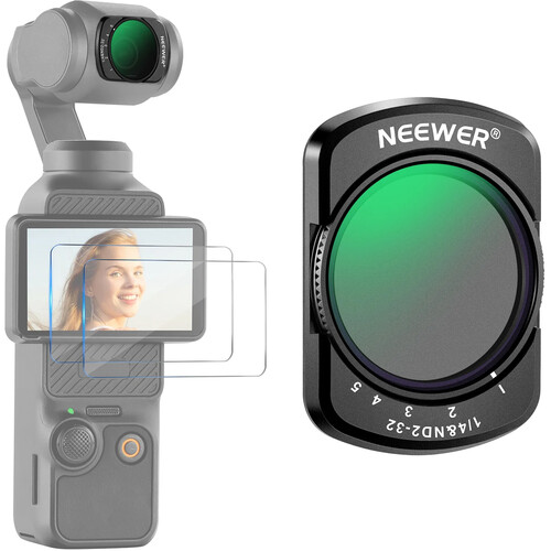 Neewer VND Black Diffusion Filter for DJI Osmo Pocket 3 (1/4 Grade)