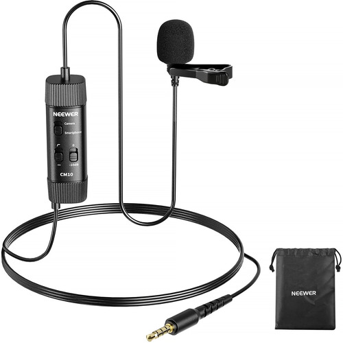 Neewer CM10 Lavalier Microphone for Cameras and Smartphones